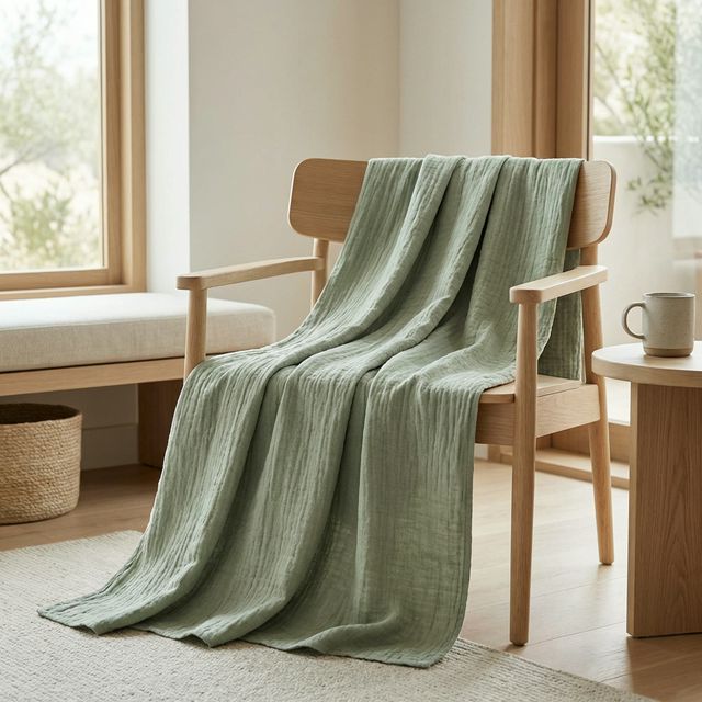 Organic Linen Throw